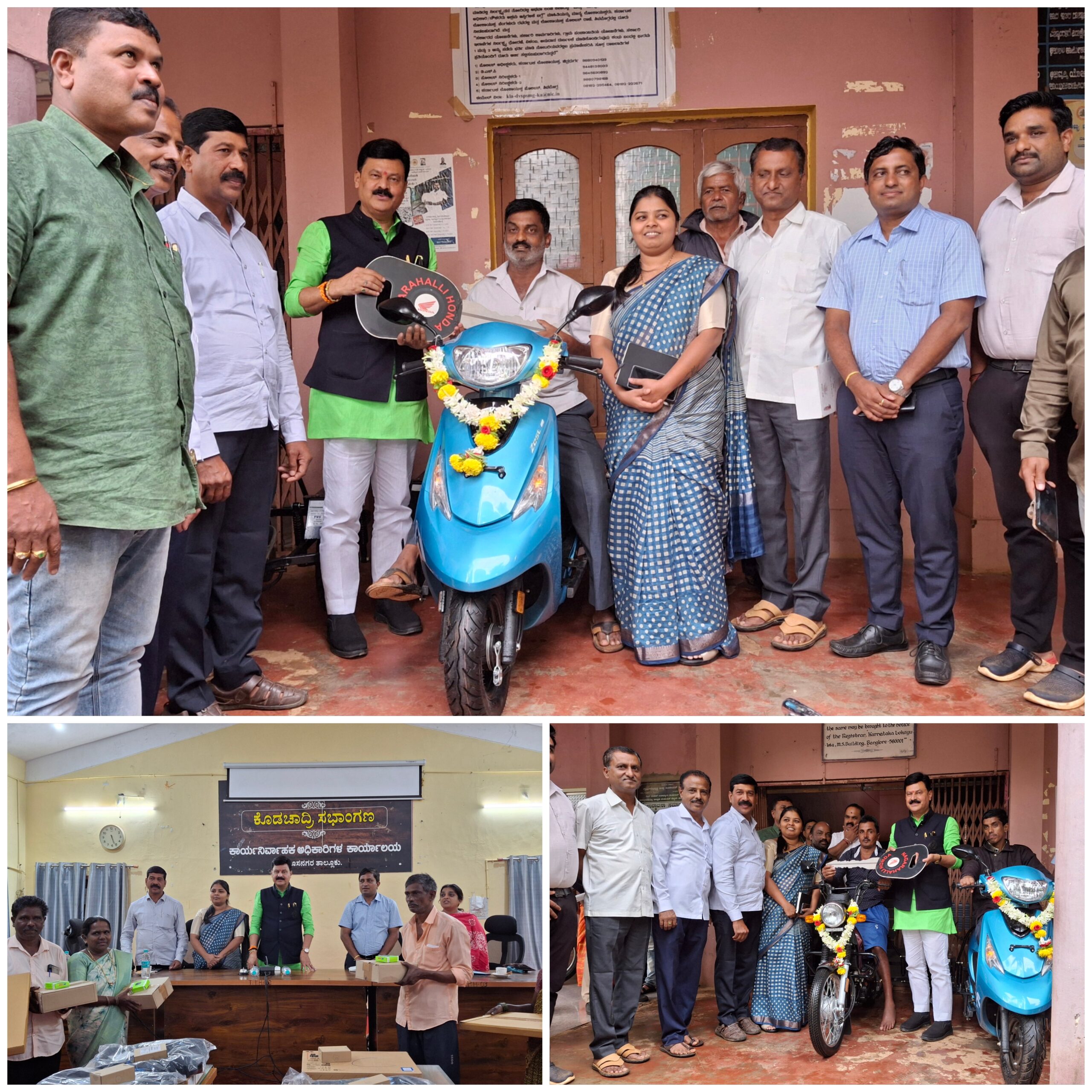 SOLAR AND SCOOTER: ಶಾಸಕರಿಂದ ಫಲಾನುಭವಿಗಳಿಗೆ ತ್ರಿಚಕ್ರ ವಾಹನ ಹಾಗೂ ಸೋಲಾರ್ ವಿತರಣೆ..
