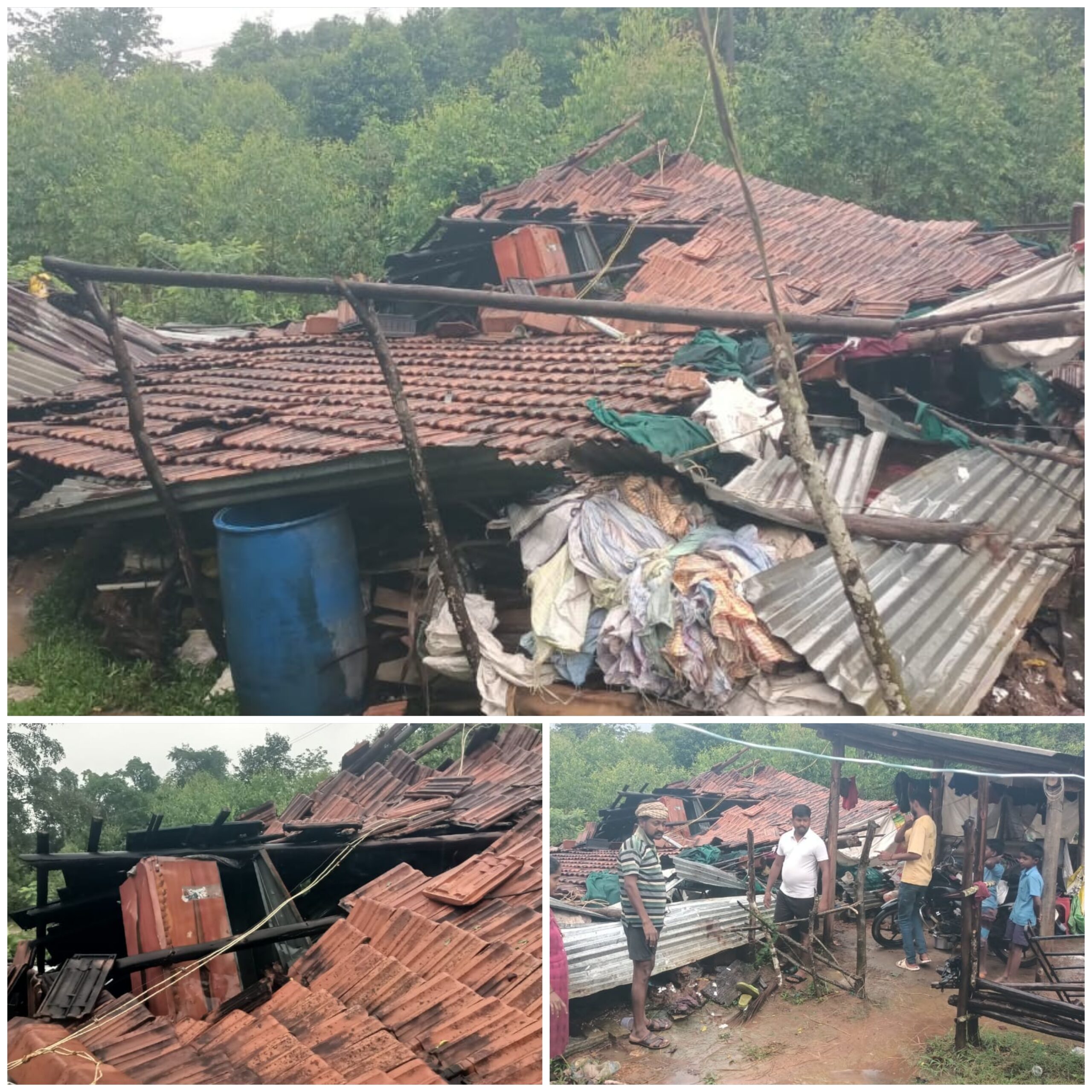 KARNATAKA RAIN: ತಾಲೂಕಿನಲ್ಲಿ ಮುಂದುವರೆದ ಧಾರಾಕಾರ ಮಳೆ: ಮನೆ ಮತ್ತು ಕೊಟ್ಟಿಗೆಗೆ ಹಾನಿ..