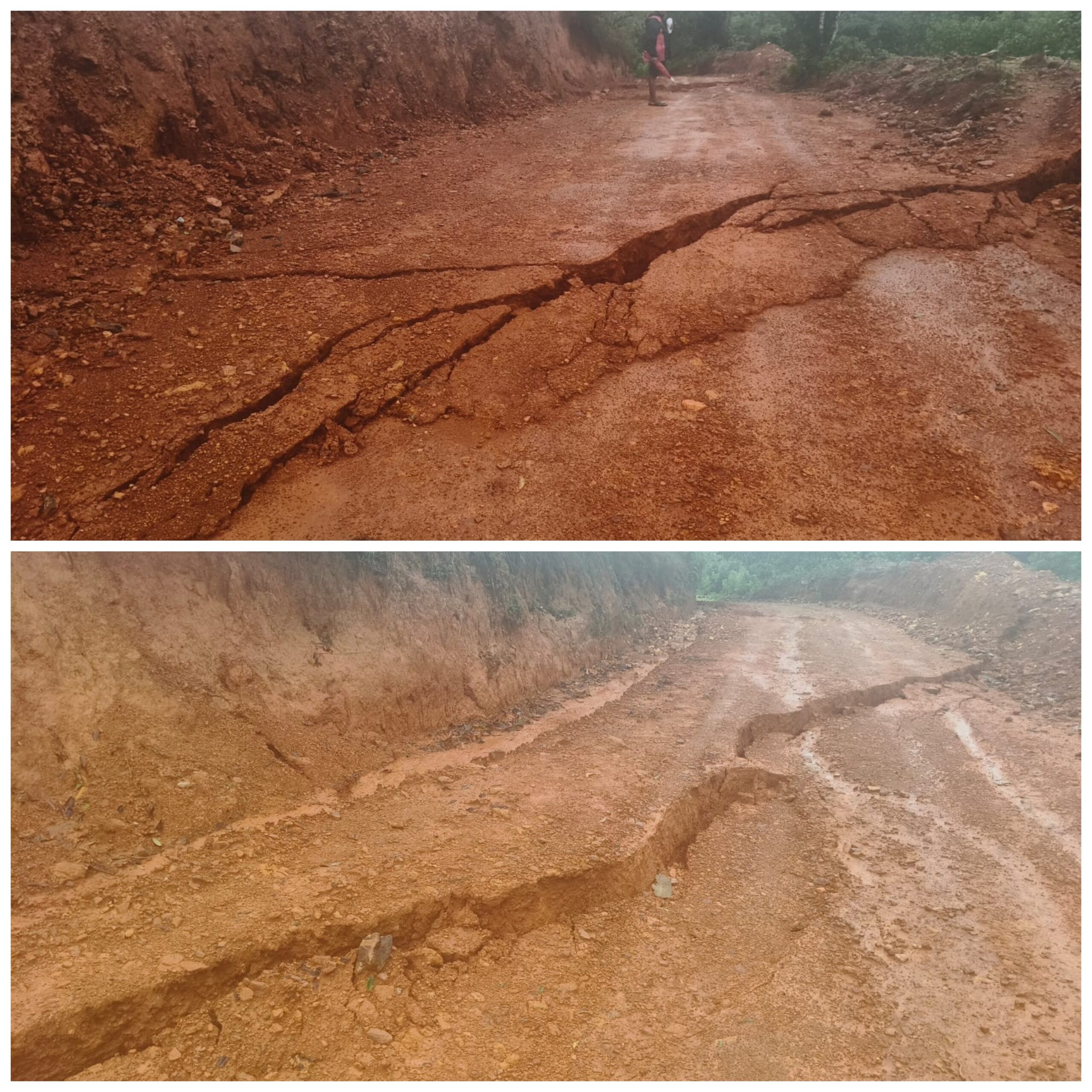 LANDSLIDE::ಕುಂದಗಲ್ ಗ್ರಾಮದಲ್ಲಿ ಭಾರಿ ಪ್ರಮಾಣದಲ್ಲಿ ಕುಸಿದ ಭೂಮಿ…                         200 ಅಡಿಗಳಷ್ಟು ಉದ್ದ ಬಿರುಕು…