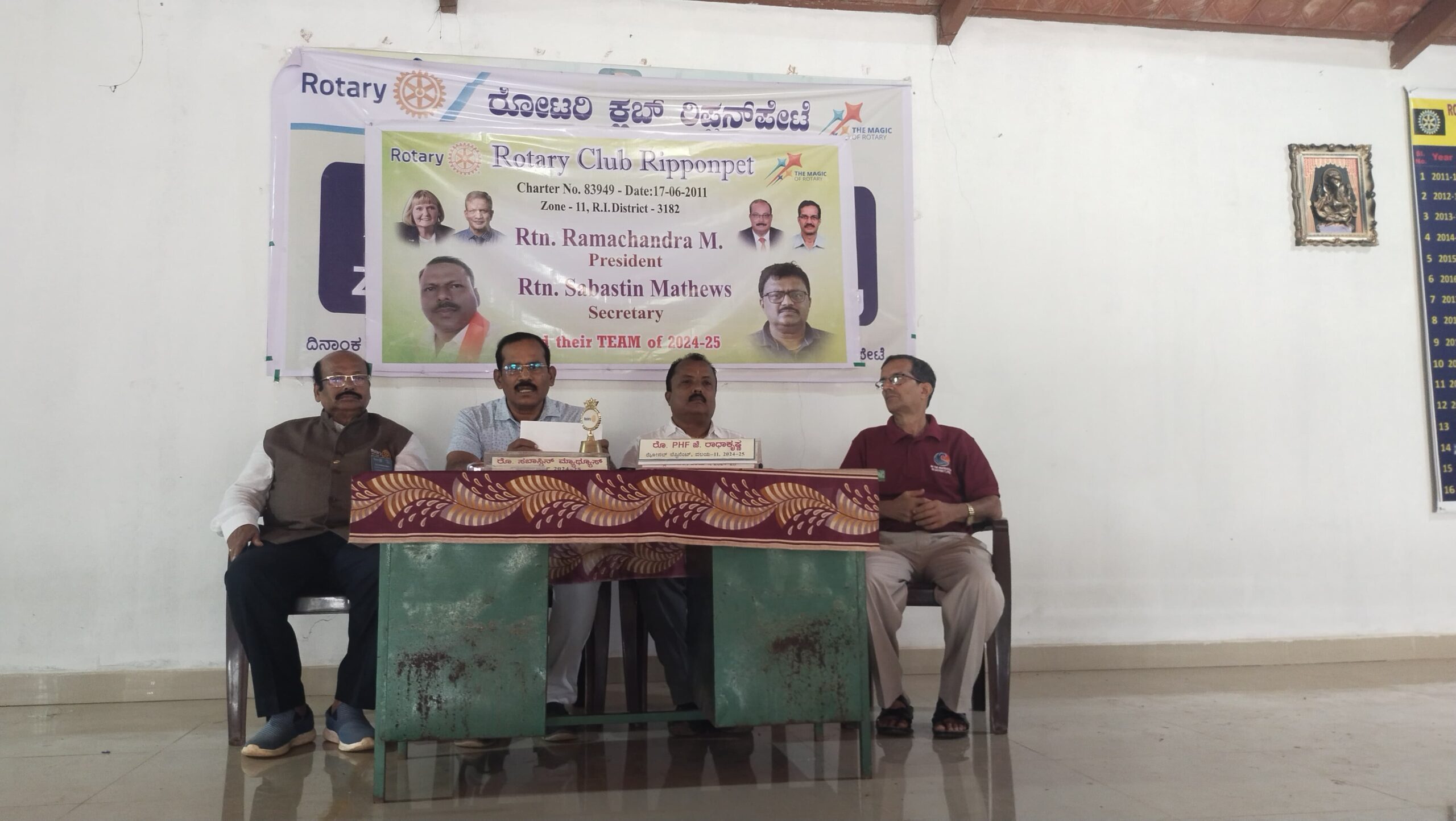 RIPPONPET NEWS:ಜುಲೈ 19 ರಂದು ರಿಪ್ಪನ್ ಪೇಟೆ ರೋಟರಿ ಕ್ಲಬ್ ನ ಪದಗ್ರಹಣ ಸಮಾರಂಭ….